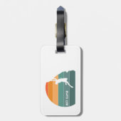 Gewoon klimmen bagagelabel (Achterkant verticaal)