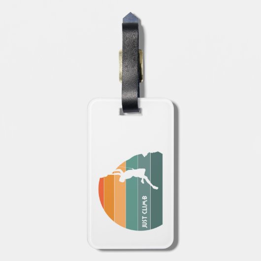 Gewoon klimmen bagagelabel (Achterkant verticaal)