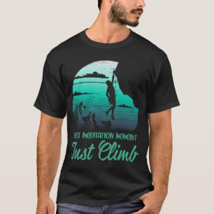 Gewoon klimmen boulderende muur bergen klimmer t-shirt