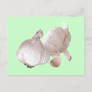 Gewoon knoflook briefkaart