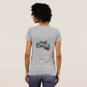 Gewoon Knuffel Cute Heart Lint T-shirt (Achterkant volledig)