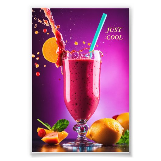 GEWOON KOEL MET JUICER FOTO AFDRUK (Voorkant)