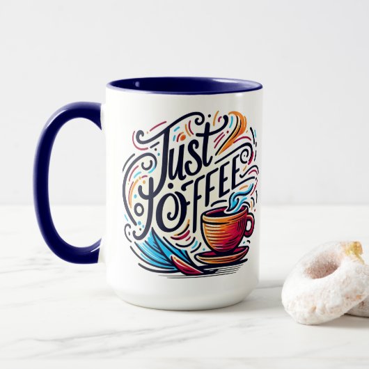 Gewoon koffie mok (Met donut)