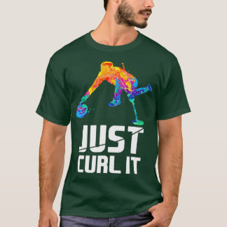 Gewoon krullen het Grappig Waterverf krullen cadea T-shirt
