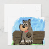 Gewoon Lach Briefkaart (Voorkant / Achterkant)