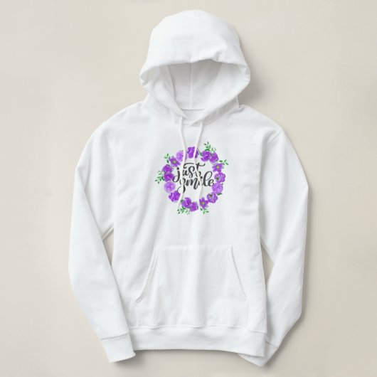 Gewoon lachen hoodie (Design voorkant)