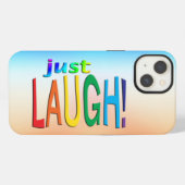 Gewoon lachen iPhone hoesje (Achterkant horizontaal)