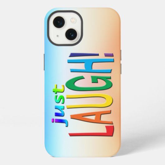 Gewoon lachen iPhone hoesje (Achterkant)
