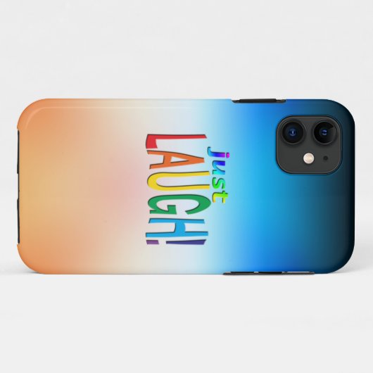 Gewoon Laugh Case-Mate iPhone Case (Achterkant (horizontaal))