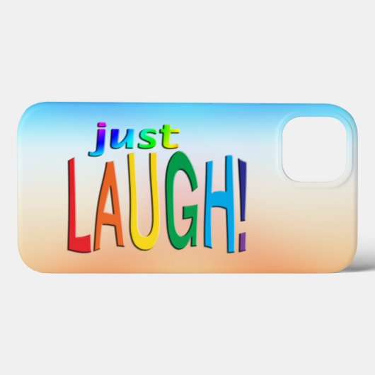 Gewoon Laugh Case-Mate iPhone Case (Achterkant (horizontaal))