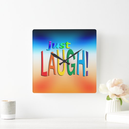 Gewoon Laugh Vierkante Klok (Huis)