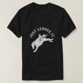 Gewoon Ledoux het Cowboy Whiskey Wine Lover T-shirt (Design voorkant)