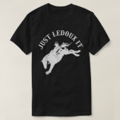 Gewoon Ledoux het Cowboy Whiskey Wine Lover T-shirt (Design voorkant)