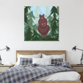 Gewoon lekker rond gestrekt canvas afdruk (Insitu (Slaapkamer))