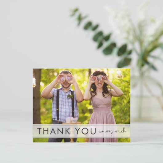 Gewoon leuke bruiloft Dank u Briefkaart (Staand voorkant)
