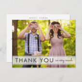 Gewoon leuke bruiloft Dank u Briefkaart (Voorkant / Achterkant)