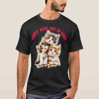Gewoon leven uit gewoonte Schattige nihilisme ontw T-shirt