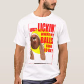 "Gewoon Lickin...!" Wit T-shirt (Voorkant)