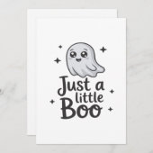 Gewoon Lief Boo Grappig Ontwerp Feestdagenkaart (Voorkant / Achterkant)