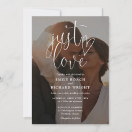 Gewoon lief elegan schrifttype foto alles in één t kaart