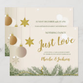 Gewoon lief huwelijksfeest voor een elopement kaart (Voorkant / Achterkant)