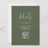 Gewoon Lief Rustieke Tuin Bruiloft QR Code Kaart (Achterkant)