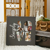 Gewoon liefde 16 foto collage bruiloft cadeau canvas afdruk