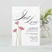 Gewoon Liefde Bloemige Wilde Bloemen QR Code Trouw Kaart (Staand voorkant)