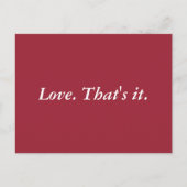 Gewoon liefde briefkaart (Voorkant)