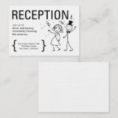 Gewoon liefde bruiloft receptie Kaart (Voorkant / Achterkant)