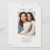 Gewoon liefde foto bruiloft uitnodiging (Voorkant)