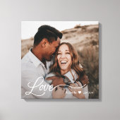 Gewoon liefde Gepersonaliseerde foto-wrapped canva Canvas Afdruk (Voorkant)