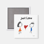 Gewoon liefde magneet (Voorkant / Achterkant)