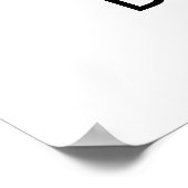 Gewoon liefde retro bruiloft welkom teken poster (Hoek)