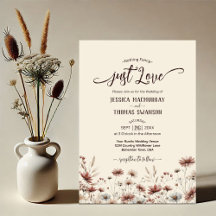 Gewoon liefde! Rustieke Boho Chic Wildflowers Wedd
