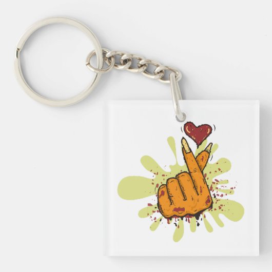 gewoon liefde sleutelhanger (voorkant)