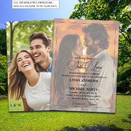 Gewoon Liefde Tekst Overlay Foto Huwelijk Kaart