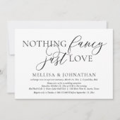 Gewoon liefdesfeest, gewoon weddenschap kaart (Voorkant)