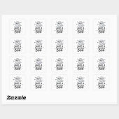 Gewoon Lieve Boo Grappig Ontwerp Vierkante Sticker (Vel)