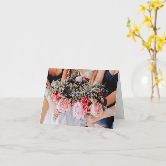 Gewoon lieve pioenrozen bruiloft douche cadeau Kaa Kaart (Gele Bloem)