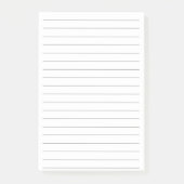Gewoon lijnen winkellijst/ takenlijst post-it® notes (Voorkant)