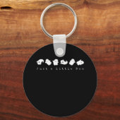 Gewoon Little Boo Creatieve Casual Look Sleutelhanger (Voorkant)