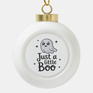 Gewoon Little Boo Grappig Ontwerp Keramische Bal Ornament