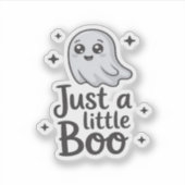 Gewoon Little Boo Grappig Ontwerp Sticker (Voorkant)