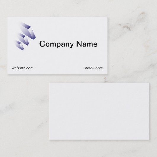 Gewoon Logo en gewoon blauw Visitekaartje (Voorkant / Achterkant)