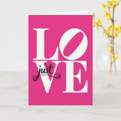 Gewoon Love Fuchsia Kunstkaart Kaart (Gele Bloem)
