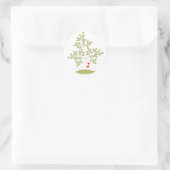 Gewoon Love Tree Ronde Sticker (Tas)