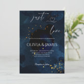Gewoon Luxe Galaxy Bruiloftsfeest Kaart (Staand voorkant)