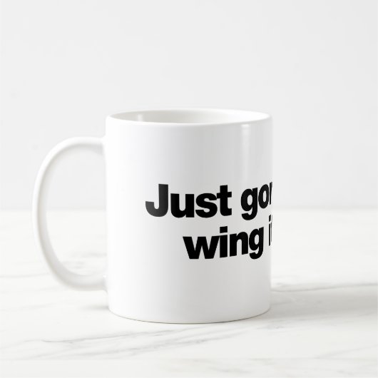Gewoon maar even improviseren koffiemok (Links)