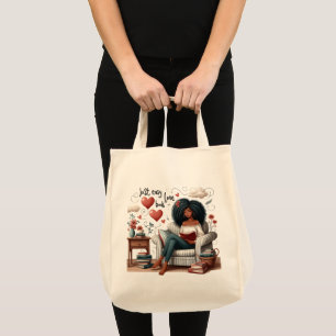 Gewoon makkelijk liefdesboek, Afrikaans Amerikaans Tote Bag